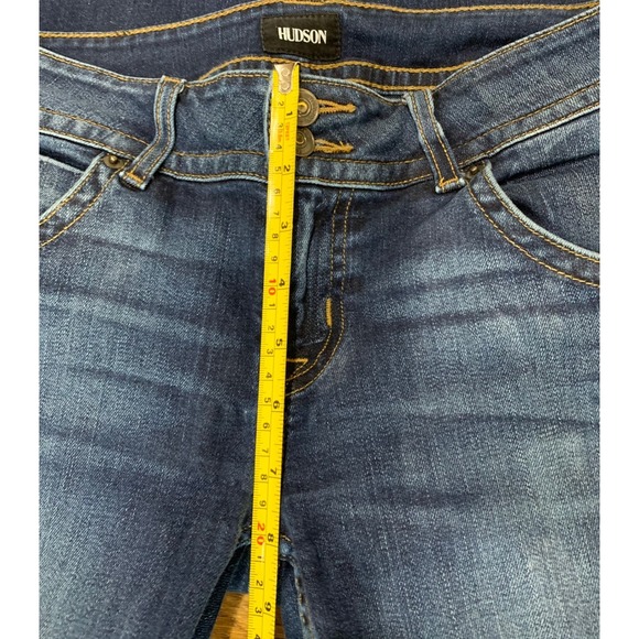 Hudson Blake Jeans 27x31 Bootcut Y2K Streetwear Low Rise Distressed Frayed Hem - Picture 3 of 8